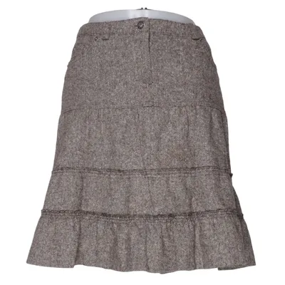 Skirt (Brown, Multicolored) from Review Acrylic, Polyester, Wool