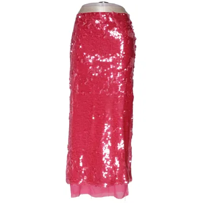 Maxi rok (Roze) van Ahlvar Gallery Elastaan, Polyester, Zijde