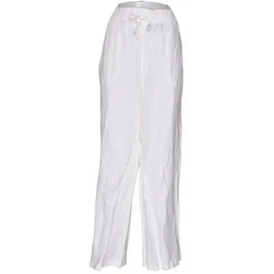 Pantalon patte d'éléphant (Blanc) de Strandfein Lin