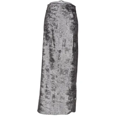 Maxi skirt (Silver) from Topshop Polyester