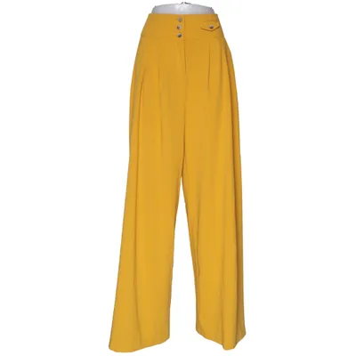 Pantalon patte d'éléphant (Jaune) de Reserved Élasthane, Polyester, Viscose