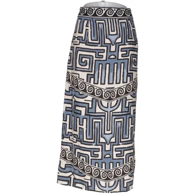 Skirt (Blue, White, Black) from Shoeby Cotton, Linen, Viscose