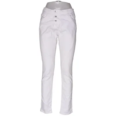 Jeans (Hvid) fra Please Vintage Glam Bomuld, Elastan