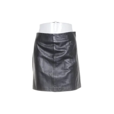 Leren rok (Zwart) van SAKI Leather Leer, Polyester