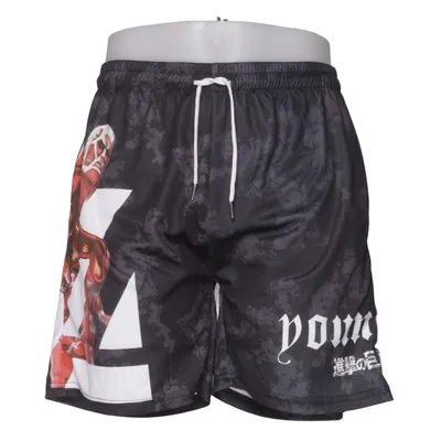 Träningsshorts (Svart, Röd, Vit) från Youngla Elastan, Polyester