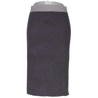 Skirt (Gray) from Strandfein Cashmere, Polyamide, Polyester, Viscose
