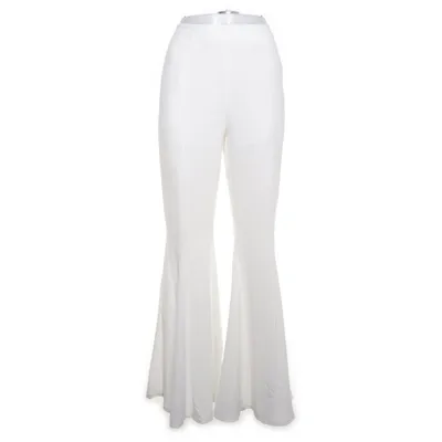 Pantalon patte d'éléphant (Blanc) de Maraislise Polyester