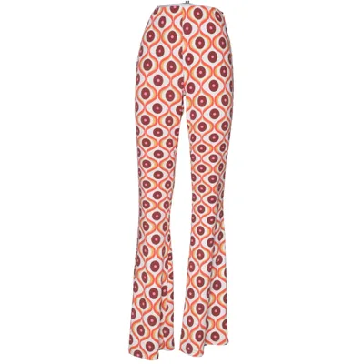 Byxor (Röd, Vit, Brun) från By Swan Elastan, Polyester, Viskos