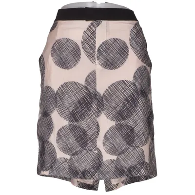 Jupe (Beige, Noir) de Strenesse Acétate, Cupro, Soie