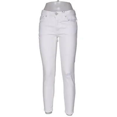 Jeans (Vit) från Moussy Bomull, Elastan, Skinn