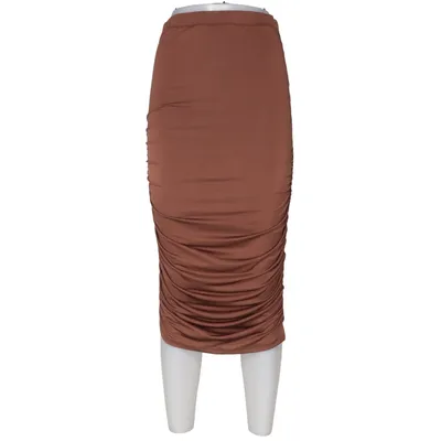 Maternity skirt (Brown) from Fire & Glory Elastane, Polyester