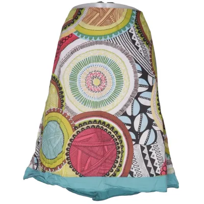 Skirt (Green, Blue, Multicolored) from Qiero Cotton