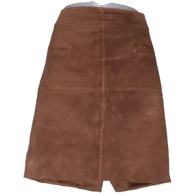 Lædernederdel (Brun) fra STOCKH LM Læder, Polyester, Viscose