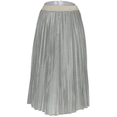 Jupe longue (Gris) de Bloom Fibre métallique, Polyester