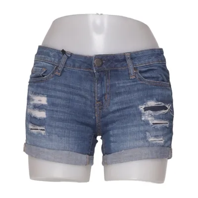 Short en jean (Bleu) de Aéropostale Coton, Élasthane