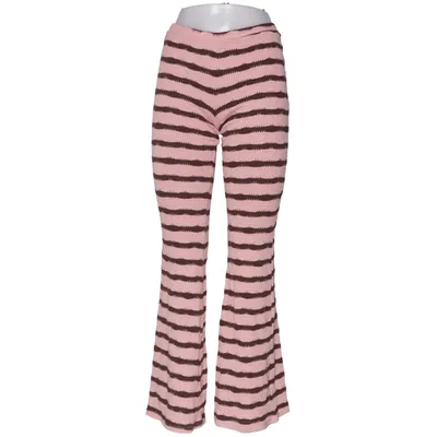 Pants (Pink, Brown) from Zara Cotton, Elastane, Polyester