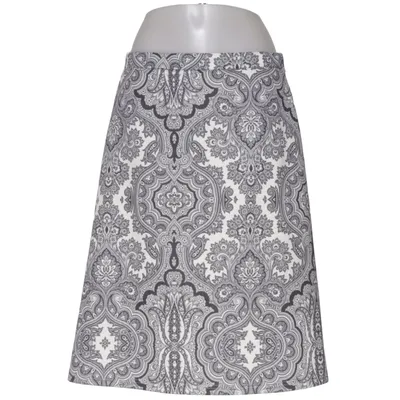 Kjol (Svart, Vit) från Sense Woman Elastan, Polyester