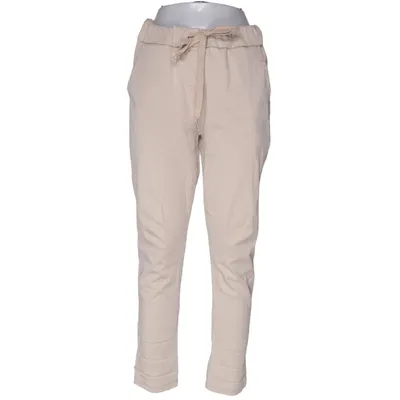 Pantalon (Beige) de Stajl Coton, Élasthane, Viscose