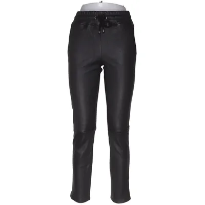 Leren broek (Zwart) van Arma Katoen, Elastaan, Leer
