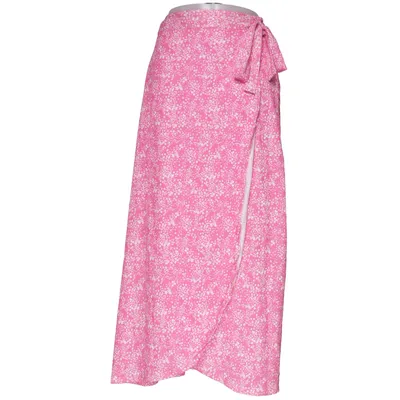 Omlottkjol (Rosa, Vit) från Bubbleroom Elastan, Polyester