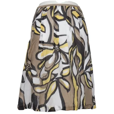 Skirt (Yellow, White, Brown) from Taifun Collection Cotton