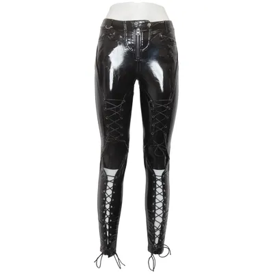 Lackbyxor (Svart) från Punk Rave Bomull, Elastan, Polyester, Polyuretan