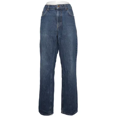 Spijkerbroek (Blauw) van Review Katoen, Leer