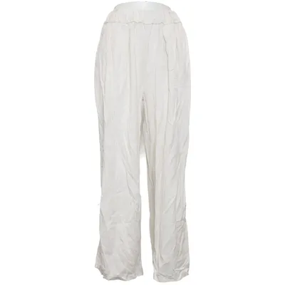 Pantalon patte d'éléphant (Blanc) de Lens Tencel