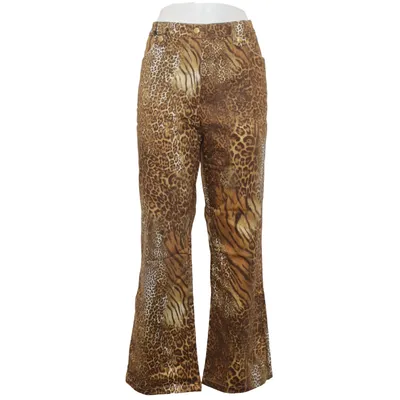 Pantalon (Marron, Noir) de Pompöös Coton, Élasthane