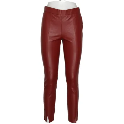 Leren broek (Rood) van Zara
