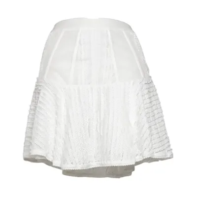 Nederdel (Hvid) fra Charo Ruiz Elastan, Polyester