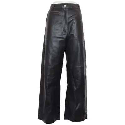 Leather pants (Black) from COS Leather