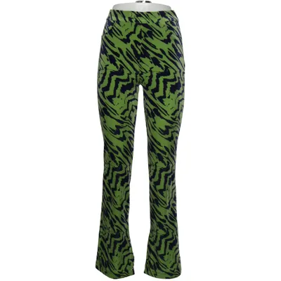 Pants (Green, Blue) from Zara Elastane, Polyester