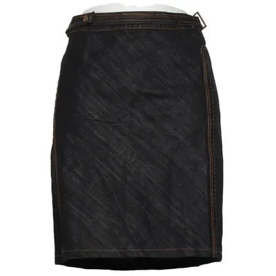 Denim skirt (Black) from Gianfranco Ferré Cotton