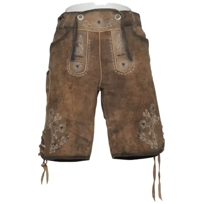 Pantalon en cuir traditionnel (Marron) de Fuchs Trachtenmoden Cuir