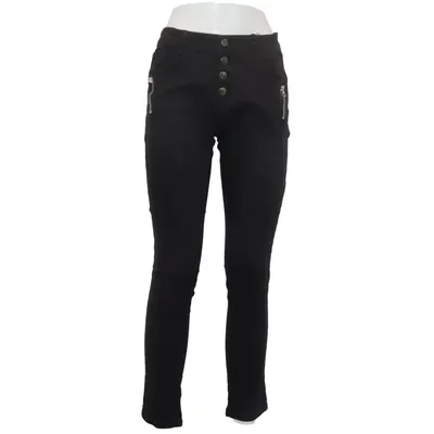 Jeans (Black) from Miss Anna Cotton, Polyester