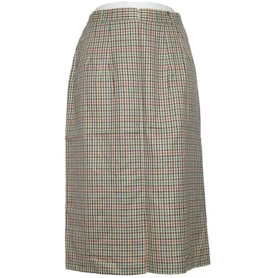 Skirt (Beige, Multicolored) from Fer Polyester, Viscose, Wool