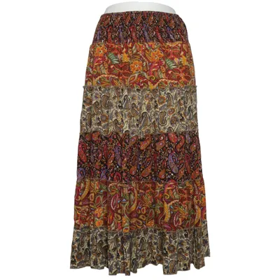 Maxi skirt (Multicolored) from Deerberg Cotton, Viscose