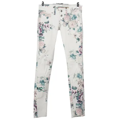 Jeans (White, Multicolored) from Please Cotton, Elastane