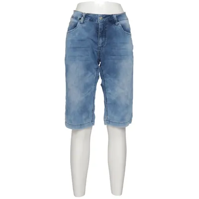 Denim shorts (Blauw) van Zus Van Sil Katoen, Elastaan, Polyester