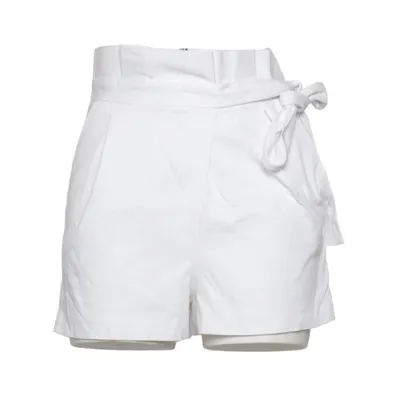 Shorts (White) from Zara Trafaluc Collection Cotton, Elastane, Polyester