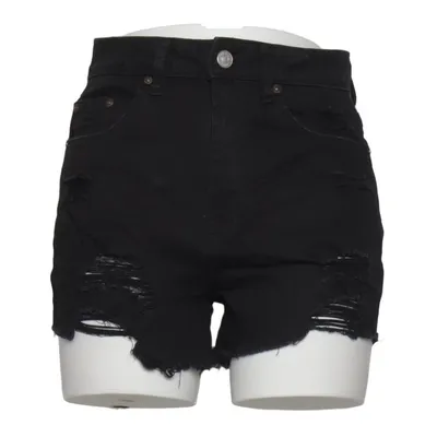 Denim shorts (Zwart) van Almost Famous Katoen, Elastaan