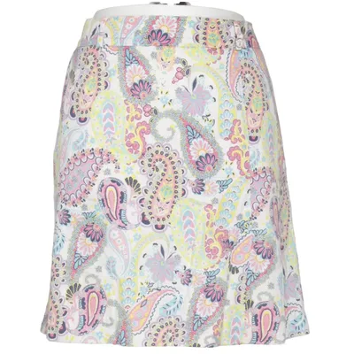Kjol (Vit, Flerfärgad) från Golfino Bomull, Elastan, Polyester