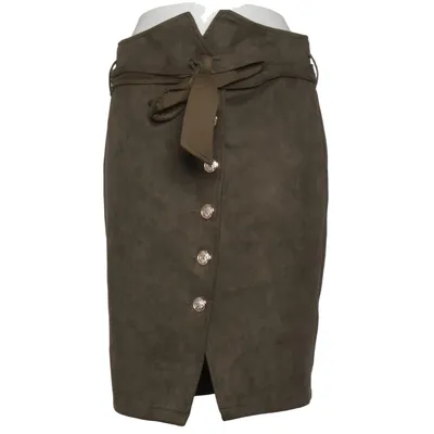 Skirt (Green) from Only Fashion Elastane, Polyester