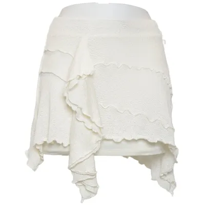 Skirt (White) from Bershka Elastane, Polyester