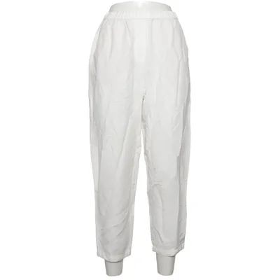 Pants (White) from Oysho Linen, Viscose