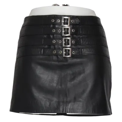 Nederdel (Sort) fra Mango Casual Læder, Polyester