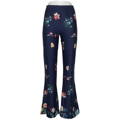 Palazzo broek (Blauw, Meerkleurig) van DejaVu Elastaan, Polyester
