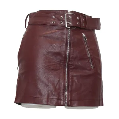 Nederdel (Rød) fra Topshop Petite Bomuld, Polyester, Polyurethan, Viscose