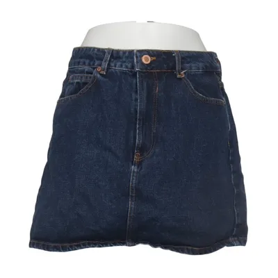 Denim skirt (Blue) from Bershka_BSKGIRL Cotton